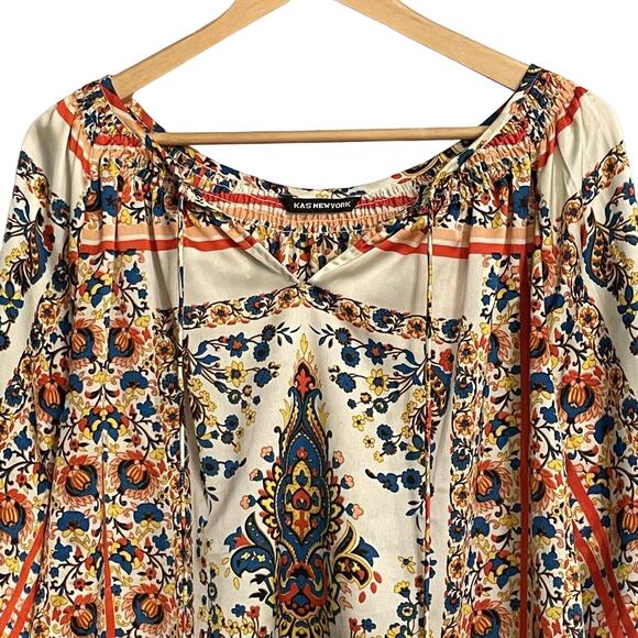 Anthropologie KAS Top Pullover Boho Tunic Peasant Blouse Womens XS EUC - Picture 3 of 9